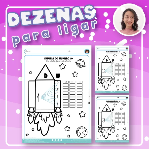 Atividade de Dezenas até 99 para educação infantil em PDF