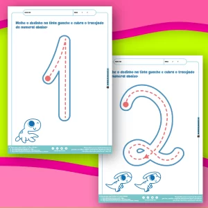 tividades de Educação Infantil: Numerais de 1 a 10 com Dinossauros Descrição do Produto: Transforme o aprendizado dos numerais em uma aventura divertida com nosso PDF de Atividades de Educação Infantil: Numerais de 1 a 10 com Dinossauros. Este material é perfeito para ajudar as crianças a aprenderem a reconhecer e traçar os números de 1 a 10 de maneira lúdica e envolvente. Características do PDF: Numeral Grande Tracejado: Cada página apresenta um numeral grande e tracejado, com uma bolinha na ponta para indicar o ponto de partida correto para o traçado, auxiliando na coordenação motora e no reconhecimento numérico. Dinossauros Divertidos: As páginas incluem uma quantidade de dinossauros correspondentes ao numeral, prontos para serem coloridos pela criança, reforçando o conceito de quantidade e número. Conteúdo Completo: O material inclui 10 páginas, uma para cada numeral de 1 a 10, garantindo que a criança tenha bastante prática e diversão enquanto aprende. Benefícios do Formato PDF: Acesso Imediato: Após a confirmação da compra, você receberá um e-mail com um link para baixar o arquivo PDF. Fácil de Imprimir: Imprima as atividades conforme necessário, para uso em casa ou em sala de aula. Versatilidade: O material pode ser utilizado em diferentes ambientes, oferecendo flexibilidade e acessibilidade no aprendizado. Especificações Técnicas: Formato do Arquivo: PDF Compatibilidade: Compatível com todos os dispositivos que suportam leitura de PDF. Tamanho do Arquivo: Otimizado para uma impressão de alta qualidade.