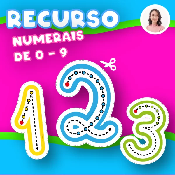 Descrição do Produto: Este recurso pedagógico em PDF foi cuidadosamente desenvolvido para auxiliar no aprendizado dos numerais de 0 a 9 de maneira prática e divertida. Ideal para a educação infantil, o material oferece uma abordagem visual e interativa, perfeita para fixação dos numerais através de atividades de traçado e reconhecimento. Características do PDF: Numerais Grandes e Claros: Cada página contém um numeral grande, de zero a nove, facilitando a visualização das crianças. O tamanho do numeral é ideal para atividades de recorte, manuseio e fixação em diferentes ambientes de aprendizado. Elementos Didáticos: Dentro de cada numeral, há um tracejado que orienta a forma correta de escrita, bolinhas direcionais e setas que ajudam na direção correta do traçado. Esses elementos visuais tornam o aprendizado dos numerais mais interativo e engajante. Variedade de Cores: Cada numeral tem uma cor diferente, ajudando a criar associações visuais e facilitando a identificação e memorização dos números. Versatilidade de Uso: Após o recorte, os numerais podem ser plastificados para maior durabilidade, permitindo que sejam reutilizados várias vezes. Ao plastificar, as crianças podem usar pincel hidrográfico para escrever e apagar repetidamente, tornando a prática contínua e divertida. Os numerais também podem ser fixados na parede ou no quadro de atividades, servindo como decoração educativa e ajudando na familiarização constante com os números.